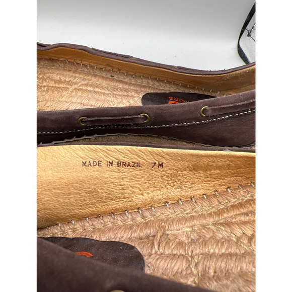 Michael Kors espadrilles leather flats Sz 7M - Picture 7 of 8